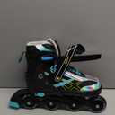 Adjustable Inline Skates for Kids and Teens Ages 4-16, All 8 Wheels of Inline Roller Skates Light Up, Safe and Fun Illuminating for Outdoor Indoor Sports, Size: Large - Youth (4Y-7Y US)