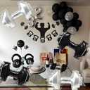 Dumbbell Balloons Gym Balloons Barbell for Gym Birthday Decorations Fitness Baby Weights Party Decor Kids Weights Sets for Boys Wrestling Party Decorations