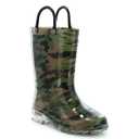 KIDS LIGHTED RAIN BOOT - CAMO, 12
