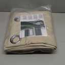 LAMIT Natural Beige Linen Curtains for Bedroom, 84 inches Grommet Thermal Insulated Thick Burlap Farmhouse Neutral Curtains Noise Reducing Light Filtering Drapes for Living Room, 2 Panels, W60 x L84