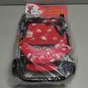 The New York Doll Collection My First Doll Stroller with Basket & Heart Design Foldable Doll Stroller, Pink