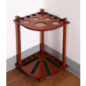 Billiards 8 Pool Cue Rack Only- Holds 8 Pool Billiard Stick (Walnut)