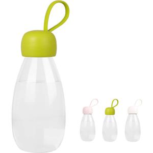 emoi BPA Free Water Bottle, 12oz/360ml Cute Water Bottle with Carrying Strap, Ideal for Kids Boys Girls Students Women Healthy Hydration-Green