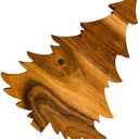 Organic Acacia kitchen Cutting Chopping Board Platter Wine Holder with Handles | Gift For Haloowen | Gift For Christmas (Christmas tree 1)