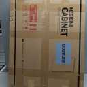 Keonjinn 20 x 26 Inch Medicine Cabinet for Bathroom, Silver Mirrored Medicine Cabinet, Assembly Required, Freely Adjustable Shelves, Tempered Glass, in Wall or Surface Mount