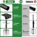 Bird House Pole Stand 80", Dia 1 Inch Smart Bird Feeder Pole, Feeding Station for Outdoors Heavy Duty, Compatible Post Mount