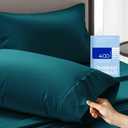 THREAD SPREAD 100% Cotton King Size Pillow Cases Set of 2-400 Thread Count Pillow Cases King Size Set of 2 (Teal), Luxuriously Soft Hotel Quality Sateen Weave Pillowcases, Crisp & Cool