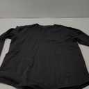 BYLT Drop Cut Henley T Shirt Men Medium Black Long Sleeve Lux Pullover Active, XL