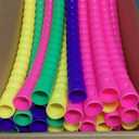 Vinsot Toy Hoop Detachable Plastic Hoops Exercise Equipment Toy Adjustable Rings for Sports Playing Party Game Dance Pet Training