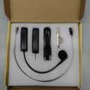 XIAOKOA UHF Wireless Headset Microphone: Cordless Head Mic System, USB-C Charging Microphones, 164ft Range - for Voice Amplifier Speaker Teaching Tour Guides Fitness Instructor