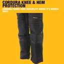 DEWALT Protradesman Men's Loose Fit, Holster Pocket, Cottonpoly Stretch Work Pants (Black)