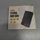 Portable External Hard Drive Storage Expansion Mobile HDD USB 3.0 USB-C for PC, Mac, Desktop, Laptop, PS4, PS5, Xbox One X/S, Xbox 360, Xbox Series X/S, Office & Game (Black, 1TB)