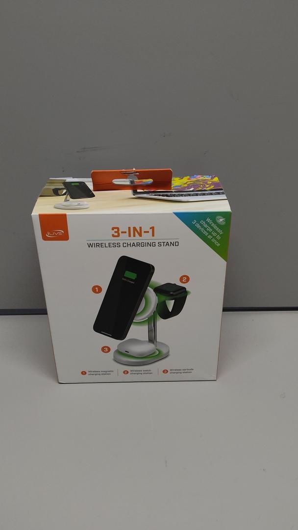 iLive 3-in-1 Wireless Charging Stand