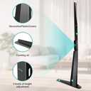 Black Universal TV Stand Tabletop for 27 to 65 inch LCD Flat Screen TV,Max VESA 800 x 400mm, Height Adjustable TV Base Holds up to 88lbs