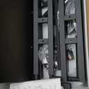 Enayplon Small Standing Desk with Wheels, Mobile Stand Up Desk, Portable Standing Table on Wheels for Walking Pad, Rolling Computer Desk Adjustable Height, Tall Table (Black)