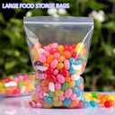 Extra Large Plastic Storage Bags With Zipper 18x24 Inch 5 Gallon Large Zipper Bags Great for Blankets, Seasonal Clothes, Storage, Moving, Travel and More, BPA-Free, 2-mil Thick (10 pack)