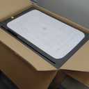 AYIVG Brushed Nickel Thermostatic Rainfall Shower System 16 x 26 Inch Temperature Display Shower Faucet System with Body Jets Smart Ceiling Mount Multi Function 64 Color LED Rainfal Shower Set