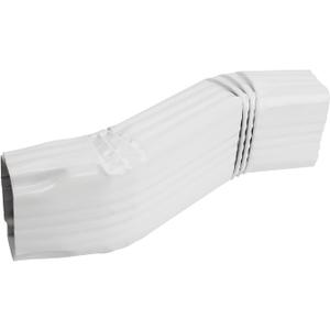 Gutter Downspout Leader Style A Elbow (Offset= 3) 2x3 White S-Shape