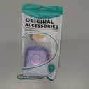 Clear Cover for Powerbeats Pro 2 Case with Secure Lock & Phone Stand, Soft TPU Protective Cover Compatible with Beats Powerbeats Pro 2 Earbuds Accessories with Fashion Keychain for Women, Clear Purple