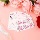 74 Pieces of Pink Ribbon Tattoos, Breast Problem Awareness Temporary Tattoos Breast Awareness Stickers Decorations Supplies for Women Foundation Events (Pattern A)
