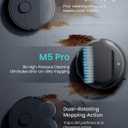 Lefant LiDAR Robot Vacuum and Mop, 18000Pa Suction, PSD 2.0 Obstacle Avoidance, All-in-One Robot Vacuum 120 Day Self-Emptying, Self Cleaning Roller Mop, Auto Drying, Supports 2.4G/5G WiFi, M5 Pro