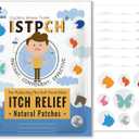 Bite Itch Relief Patches for Kids and Adult, Colorful Itch Relief Stickers, Natural Anti Itch Patches - Summer Travel and Camping Essential (72 Counts)