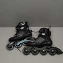 Rollerblade Zetrablade Women's Adult Fitness Inline Skate, Black and Light Blue, Performance Inline Skates (7)