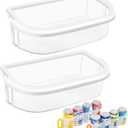 (2 PACK) UPGRADED WPW10289497 Refrigerator Door Bin Shelf Compatible with Whirlpool Refrigerator Door Shelf WRF535SWHV WRF535SMBM,For W10289497 Whirlpool Replacement Door Shelf KRFC300ESS KRFF305ESS (white1)