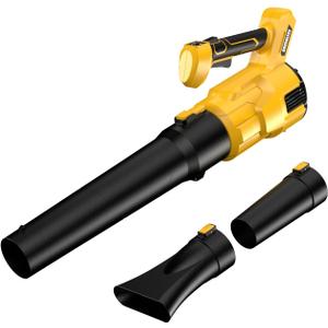 Cordless Leaf Blower for Dewalt 20V Max Battery, 480 CFM Electric Blower with Brushless Motor, Adjustable 3 Speeds up to 22000RPM, Handheld Leaf Blower for Lawn Care,Yard and Snow Blowing(No Battery)