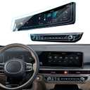 Sorento Screen Protector for 2024 2025 2026 Kia Sorento LX/S/EX/X-Line/SX/Prestige/X-Pro SX Prestige Accessories Dual Panoramic Displays&Air Conditioner Nano Screen Protector 12.3''- 4PCS