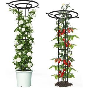 Trellis for Climbing Plants Outdoor, 72“Mushroom Top Trellis(2 Pack)