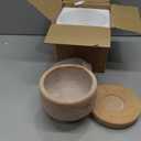 6" Rustic Weathered Terracotta Plant Pot with Drainage Saucer, Breathable Clay Planter, Mid-Century Modern Home & Garden Decor