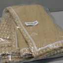 OJIA Washable Runners for Hallways 2x6 ft, Cotton Hand-Woven Kitchen Runner Rugs Beige Entryway Floor Runner Farmhouse Carpet Runners for Bathroom Doorway Laundry Living Room Indoor Outdoor