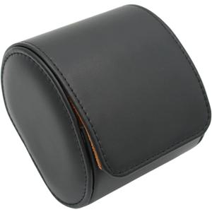 Watch Travel Case Portable Organizer - Luxury Watch Roll Travel Box Recycled Leather Watch Storage and Display for Men and Women (WCASE-1-BLACK) (Single slot)