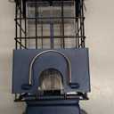 Squirrel Proof Bird Feeder,3Lbs Metal Birdfeeders Squirrel Proof with 4 Feeding Ports forOutdoors Hanging, Birdseed Feeder for Cardinal, Sparrow,Bluejay,Outside (Blue)