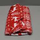 Elegant Comfort Luxury Velvet Super Soft Christmas Prints Fleece Blanket-Holiday Theme Home Dcor Fuzzy Warm and Cozy Throws for Winter Bedding, Couch and Gift, 50 x 60 inch, Burgundy Reindeer