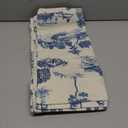 Toile Throw Pillow Covers 18x18 inch Set of 4 French Country Pillow Cases Vintage Blue Chinoiserie Decorative Cushion Covers for Sofa Couch Home Spring Decor