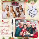 Jenaai 15 Pcs Ball Ornaments for Christmas Tree Heart Shape Sports Ornament Ball with Marker Pen Xmas Tree Hanging Decorations Gift Keepsake for DIY Craft Team Player Sports Holiday (Volleyball)