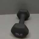 Amazon Basics Neoprene Dumbbell Hand Weights for Exercise and Muscle Toning, 15 Pound, Pair