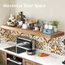 Solid Oak Floating Shelves - 36" Wide X 10" Deep Wall Shelf, Heavy Duty Floating Shelf with Invisible Brackets, Rustic Wood Shelves for Wall Decor - Natural Oak, 36 in W x 10 in D x 1.5 in H