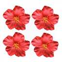 4Pcs Red Hawaiian Flower Hair Clip for Women Girls Fashion Bohemian Flowers Hair Accessory for Dancer Bridal Wedding Beach Party 8 cm Hair Accessories(ZS589)