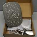 Veken Rain Shower Head with Handheld, High Pressure Rainfall Showerhead Combo with 5 Handheld Water Spray Modes for Bathroom Accessories, Home Decor, Detachable Dual Shower Heads, Matte Black, 10 Inch