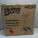 Stepper Machine with Resistance Bands, Mini Stepper with 300LBS Weight Capacity, Twist Stepper for Full Body Workout, Adjustable Step Height, Smooth and Quiet, Step Machine for Men Women