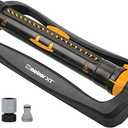 Melnor 65167AMZ XT Turbo Oscillating Sprinkler, 4,500 sq. ft., Quick Connect Bundle, 3Way Adjustable, Black, Yellow