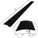 Stove Gap Covers (2 Pack), Easy to Clean Gap Fillers Between Counters and Stovetops, Oven, WasherFurniture Easy to Install Heat Resistant, Black 25 Inches