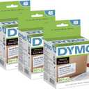 DYMO Authentic LW Large Shipping Labels for LabelWriter Label Printers, Print Up to 6-Line Addresses, 2-5/16" x 4", 3 Rolls of 300 (900 Total)