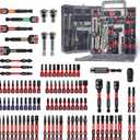 98Pieces 1/2 Impact Screwdriver Bits Set, Magnetic S2 Steel (Phillips/Slotted/Square/Torx/Hex/Security Torx) Driver Bits Tips,Impact Bit Holder and Nut Driver with Grey Storage Box Case