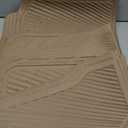 CAR PASS Rubber Car Mats,Car Floor Mats All Weather, Waterproof Trim-to Fit Automotive Floor Mats for Cars Trucks SUV,Anti-Slip Easy Clean, Heavy Duty Car Mats Full Set 3-Piece,All Beige