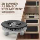 WB16K10079 3R Burner Assembly Replacement for GE Hotpoint RCA Gas Range, Surface Burner Head Replaces 2886310 AH3650622 EA3650622 PS3650622