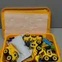 Sand Construction Kit,Sandbox,2.2lbs Magic Sand W/4 Take Apart Construction Trucks,Tower Crane,8 Sand Molds,4 Worker Figures,4 Road Signs,Toys for Boys Girls Age 4-8